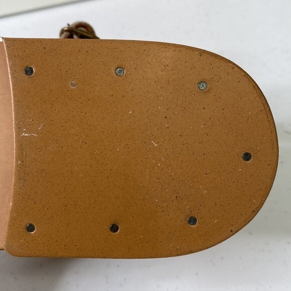 K.Jacques Laura Flat Sandals Pul Natural Handmade Leather Double-Strap - Picture 11 of 15